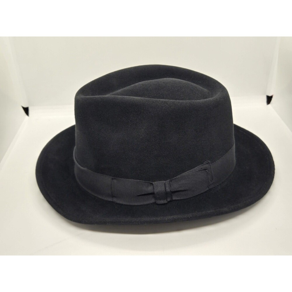 Stefeno Fur Felt Fedora Size M Black